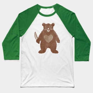 I Love You Bear Baseball T-Shirt